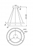 Подвесной светильник Maytoni MOD058PL-L74BS3K латунь серии Rim, абажур латунь