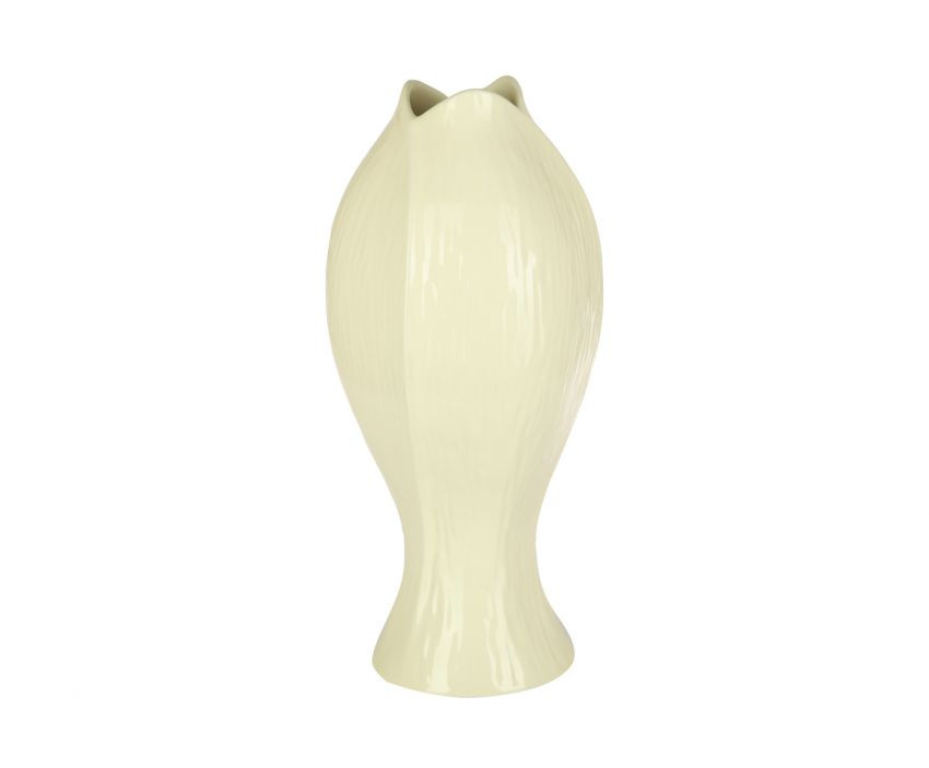 Декоративная ваза кремового цвета 40,5 см