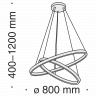 Подвесной светильник Maytoni MOD058PL-L74B4K чёрный серии Rim
