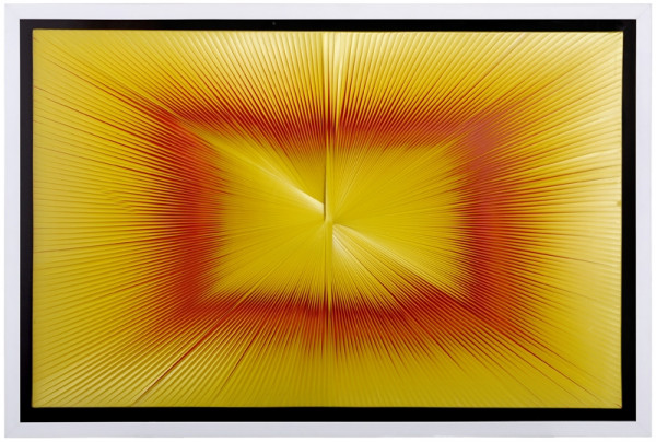 Настенное панно "Иллюзия жёлто-красная"