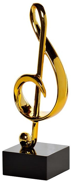 Статуэтка золотая Скрипичный ключ