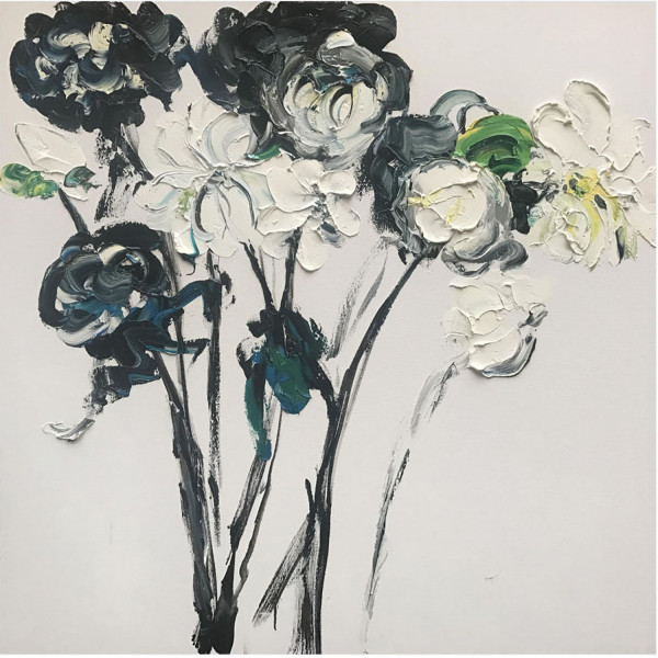 КАРТИНА МАСЛОМ Художественный букет цветов