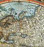 Большая карта Мира в багете