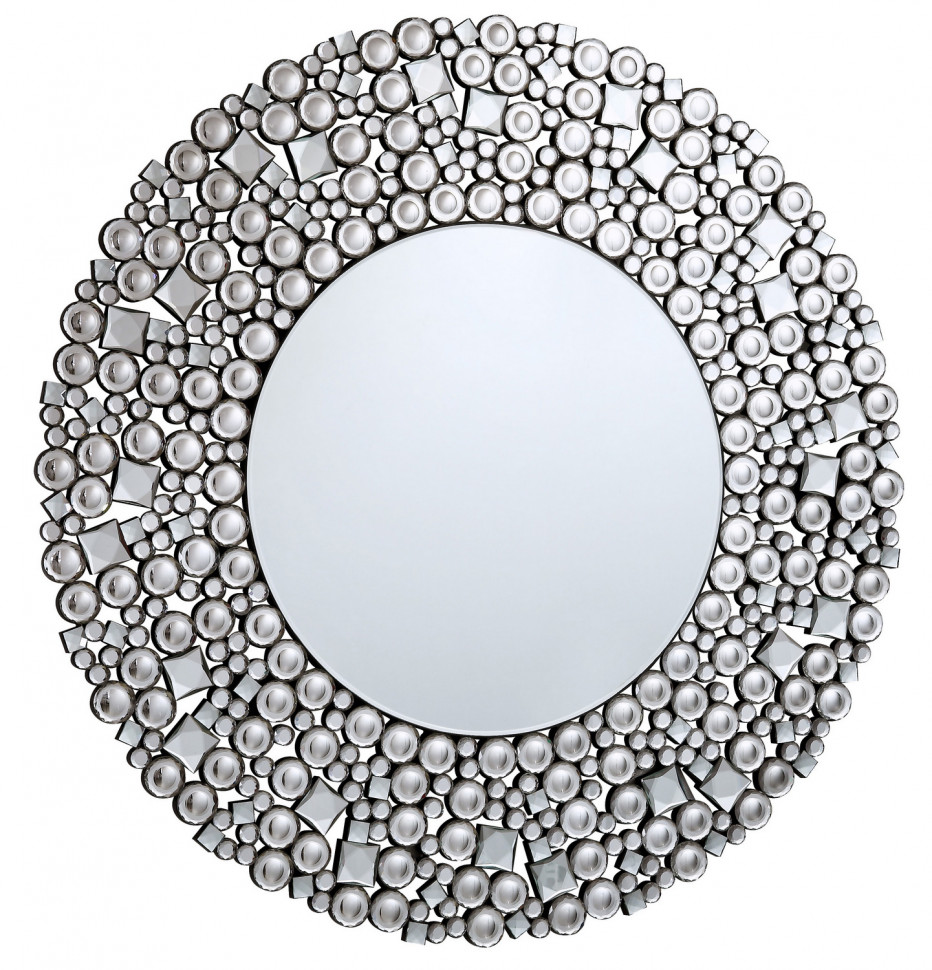 Зеркало круглое с широким декором