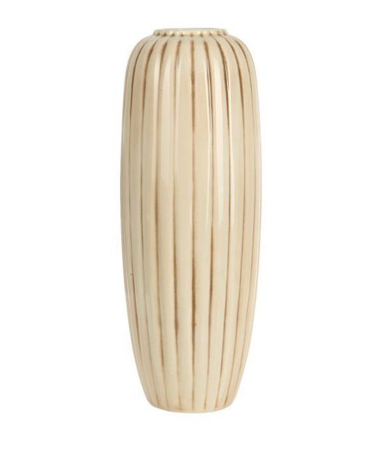 Керамическая бежевая ваза высотой 40см