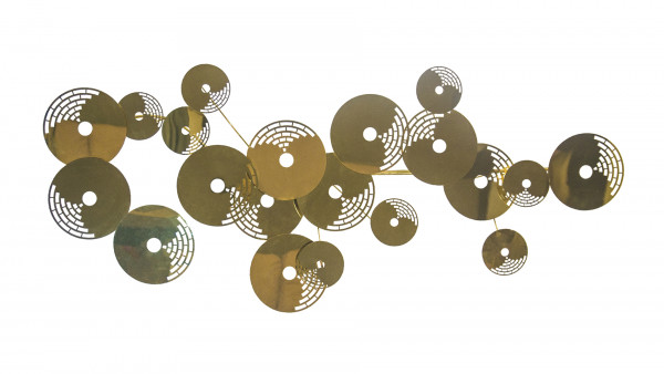 Панно из металла golden circles 175*110 см.