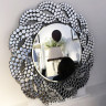 Зеркало круглое с волнистым декором